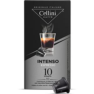 Cellini Caffè Cellini Capsule Compatibili Nespresso* - Intenso 100pz | Caffe Con Note Fruttate E Gusto Ben Definito