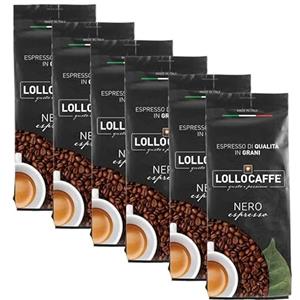 Lollo Caffè Caffè in grani Espresso Nero Lollo Caffè 1 kg x 6