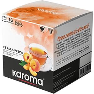 Caffè Karoma Karoma® capsule compatibili con Nescafè Dolce Gusto (16, Tè alla Pesca)