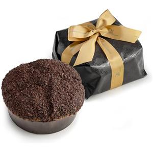 T'a Milano Panettone al Cioccolato ricoperto di cioccolato fondente e scaglie di cioccolato, 1 kg, incartato a mano, senza uvetta e senza canditi Testa di Moro