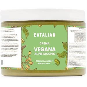 AMZ BETTER EATALIAN da AMZ BETTER Crema di Pistacchio Vegan, Deliziosa Crema Spalmabile Vegana, Ideale sul pane, Perfetta con il gelato, Come Guarnizione per Torte e per Dubai Chocolate, 500g Made in Italy