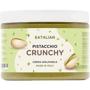 AMZ BETTER EATALIAN by AMZ BETTER Crema di Pistacchio CRUNCHY 500 gr, Crema Spalmabile con Granella di Pistacchio, Gusto Dolce, Ideale sul Pane, per Farcire Dolci, Gelati, Dubai Chocolate, Made in Italy