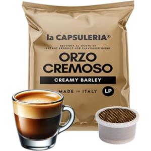 La Capsuleria Caffè d'ORZO CREMOSO, naturale (50 Capsule) compatibili con Lavazza Espresso Point, 1 Box da 50 Capsule, senza caffeina, gusto delicato e vellutato, ideale per una pausa rilassante (La Capsuleria)