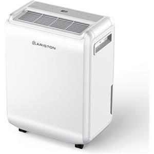 Ariston DEOS 10 EVO - Deumidificatore Casa Muffa Portatile 10L/24h con Ruote, Bagno e Ambienti Fino 30㎡, Piccolo Assorbi Umidità 32x41,4x20,5-3 Velocità d'Aria e Filtro Antipolvere, Consumo Max 210w