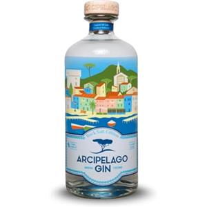 Arcipelago | Gin Rock Salt Edition da 700ml Vol 42% - Distillato Premium con Cristalli di Sale - Sapore con Note Sapide di Sale Toscano - Ideale per Gin Tonic e Cocktail - Made in Italy 100%