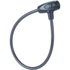 Yale Cavo di sicurezza con chiave Serie Essential YCK0/10/60/2 spessore 10mm, lunghezza cavo 600mm, Acciaio Trecciato, Incluse 2 Chiavi, Testato con spray salino per 96 Ore, Supporto per Bicicletta