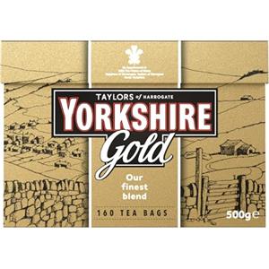 Yorkshire Tea Taylors of Harrogate Yorkshire, Tè Nero Gold 160 Pezzi (Confezione da 1)