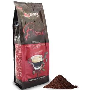 Caffe Molinari Caffè Molinari® Preparato a Base di Miscela di Caffè Macinato - per Bevanda al Caffè, con Aroma Naturale ed Estratto di Cacao (Confezione da 8 sacchetti da 250gr)