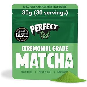 Perfect Ted Polvere | Matcha Organico 30g | Grado Cerimoniale Organico | Polvere di Tè Matcha Giapponese | Matcha Fuel | 30 Porzioni (Organico)
