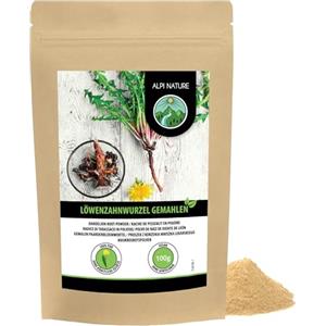 Alpi Nature Radice di Tarassaco in Polvere 100g, Radice di Tarassaco Essiccata e Macinata