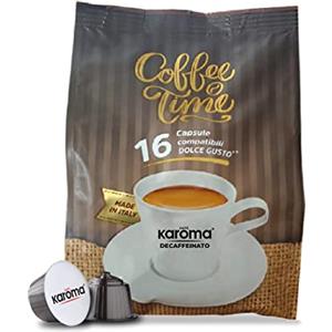 Caffè Karoma Karoma® capsule compatibili con Nescafè Dolce Gusto (16, Caffe Decaffeinato)