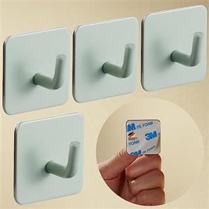 DEKAZIA® ganci appendiabiti per bambini, colorati, appendiabiti per bambini, appendiabiti per bambini, ganci da parete per bambini (4 ganci, verde menta)