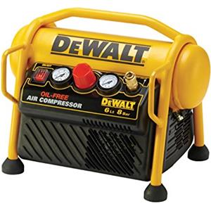 DEWALT DPC6MRC-QS - Compressore 6 litri. potenza motore 1,5hp