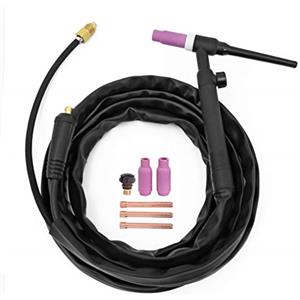 HITBOX 200Amp TIG Saldatura Torcia 4M Torcia Saldatura TIG WP17V（SR-17） con Connettore Rapido Europeo, TIG Saldatore Adattatore per Saldatore Ad Alta Frequenza Sollevamento TIG Saldatore