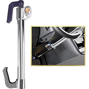 Tevlaphee Dispositivi Antifurto di Bloccaggio Serratura dello Volante Universale Antifurto immobilizzatore Rotativo di Sicurezza della Morsettiera del Veicolo Pesante di con 3 Chiavi