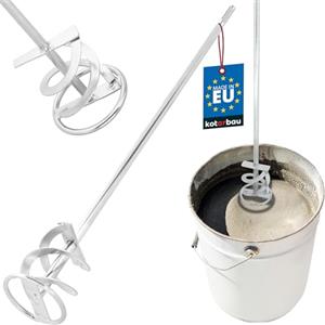 KOTARBAU® Miscelatore per malta a spirale, 80 mm, per cemento, intonaco, colori, cestello di miscelazione, mescolatore a chiocciola, mescolatore per tondi, frusta per intonaco SDS Plus