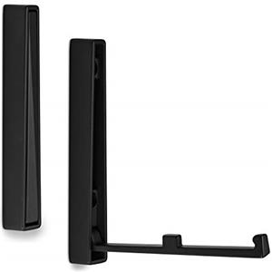 SOTECH SO-TECH Gancio Appendiabiti Pieghevole Montaggio a Superficie BARI 120 x 16 x 15 mm nero Porta-Cappotti pieghevole