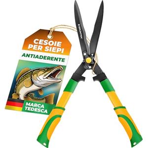 GRÜNTEK Cesoia per Siepi Forbice da Potatura Giardino 57 cm. Tagliasiepi manuale Leggera e Potente