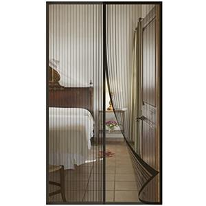 DIKER Zanzariera Magnetica per Porte Finestra 110x200cm, Tende Zanzariere con Calamita per Finestre, Zanzariere Magnetiche balcone, si Chiude da Sola, nero