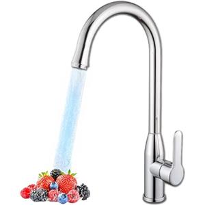 GOLDMAN SERVICE | Rubinetto Cucina Inox Girevole 360°, Miscelatore Alta Pressione per Acqua Calda e Fredda, Design Moderno, Fontana Lavello Cucina, Rubinetto Resistente e Funzionale.