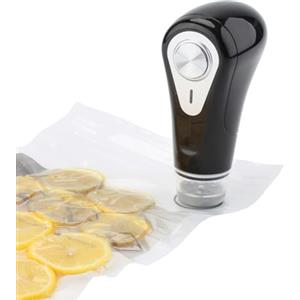 V Vesta Precision Vesta Precision Sigillatrice Sottovuoto Manuale e Senza fili per Uso Domestico | Include 5 Sacchetti Riutilizzabili per Sottovuoto | Ricaricabile Tramite USB | Colore nero, 3,3W