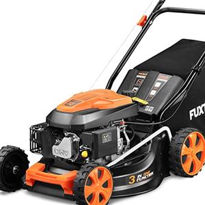 Fuxtec Tagliaerba Tosaerba a scoppio FUXTEC FX-RM4646ECO larghezza di taglio di 46 cm - potente motore a benzina 146cc Easy Clean 3in1 2,6KW mulching sacco raccoglierba 50L