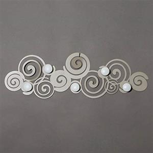 Arti & Mestieri Orfeo - Appendiabiti di Design 100% Made in Italy - in Ferro, 75 x 25 cm - Sabbia