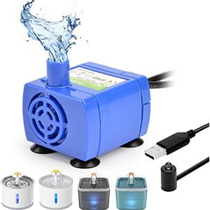 NICREW Pompa per Fontanella per Gatti Cani, Pompa di Ricambio per Fontana