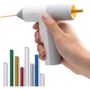 HOTO Pistola Colla a Caldo Senza Fili Pro con 40 Stick colla a caldo, Pistola per colla professionale, Erogazione Automatica, USB-C Ricarica, Riscaldamento Rapido 30S, per Artigianato, DIY, Arti