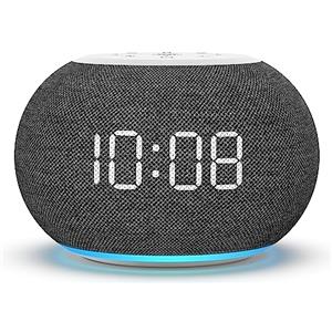 Reacher Radiosveglia Automatica Dimmerabile Per Camera Da Letto, Luce Notturna a 9 Colori, Dimmer 0-100%, 7 Suoni Di Sveglia, Radio FM, Timer Per il Sonno, Piccola Sveglia Per il Comodino