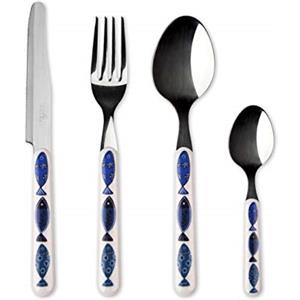 Excelsa Ocean Servizio 24 Posate, Acciaio Inox 18/0