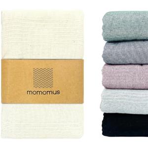 MOMOMUS Copriletto Leggero Multiuso - Sottile, Pratico, Confortevole - Ideale come Copri Letto, Telo Copridivano e Telo Copritutto per Arredo, Divano e Poltrona - Ecru, 170 x 260 cm