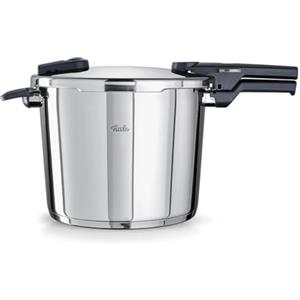 Fissler Vitaquick, Pentola A Pressione in Acciaio Inox per Cottura A Vapore, Capienza 10 L, Diametro 26 cm, 2 Livelli di Cottura, Fabbricato in Germania, Compatibile Induzione