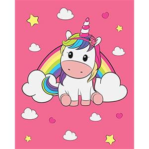 hermet plaid in pile UNICORNO 120 x 150