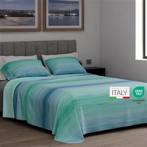 Dorian Home- Set Lenzuola Matrimoniale Cotone 100% Puro, Completo Lenzuola Matrimoniali Sopra 245x290, Lenzuolo con Angoli Sotto 180x200, Federe Cuscino Letto 50x80, Completo Letto Morbido Certificato