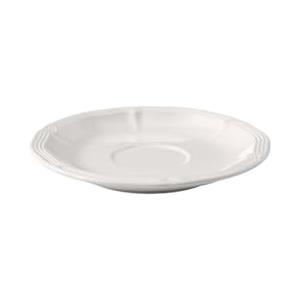 Villeroy & Boch Manoir Piattino per Tazzina da Caffè, 13 cm, Porcellana Premium, Bianco