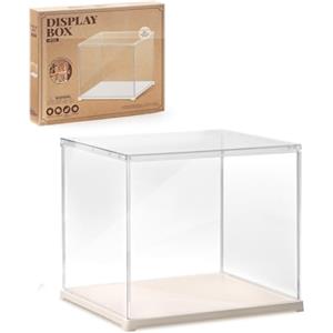 ROWOOD Vetrina Display in Acrilico, 29 X 24 X 24cm, Display Box Trasparente Da Assemblare, Scatola Protettiva Antipolvere Per Casa Delle Bambole, Puzzle 3D, Collezionismo O Stoccaggio Domestico".