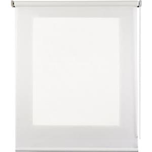 STORESDECO Tenda a rullo traslucida Deco, Tenda a rullo decorativa Deco con aspetto tessile, moderna tenda trasparente, ideale per finestre e porte, fino a 200 cm di larghezza! | Deco Bianco, 45 cm x 180 cm