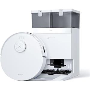 ECOVACS DEEBOT T30C Pro Omni GEN 2 Robot aspirapolvere con funzione di pulizia, aspirazione 18000Pa, svuotamento automatico, asciugatura ad aria calda, durata 200 minuti, ideale per peli di