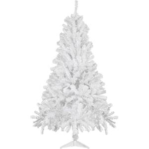 CCLIFE Albero di Natale Piccolo Slim, Albero con Aghi di Pino, 180 cm, Bianco, 600 Rami, Cushhom
