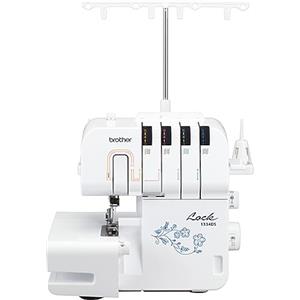 Brother 1334DS Macchina Tagliacuci con Differenziale, Taglia e Cuce anche per Principianti, Overlock a 3 e 4 fili, 10 Punti di Cucito per Cucire Tessuti, Cucitura Professionale, Braccio libero