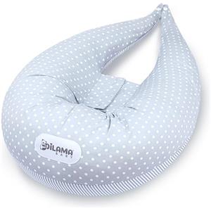 Dilamababy Cuscino Gravidanza in Fiocchi di Memory e Fiber Ball Made in Italy - Comodo per Dormire e per Allattamento - Supporto Ergonomico Pancia, Schiena, Gambe con Federa Sfoderabile e Lavabile - Dilamababy