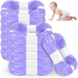 GIBOHOM 12 Pezzi Ricarica Mangiapannolini, Ricariche Mangiapannolini Antiodore Inodore Addensata, Pannolino Sacchetti di Ricarica Compatibili con Tommee Tippee, Twist & Click, LitterLocker