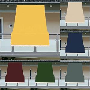 Luga TENDA DA SOLE CON ANELLI RESISTENTE ESTERNI BALCONE VERANDA GIARDINO 2022 (150X290, GIALLO)