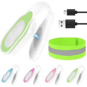 Ainiv Luce Notturna per Infermieri Torcia, LED Torcia Elettrica per Abbigliamento, 3 Modalità Torcia Frontale LED Ricaricabile USB, Mini Luce Notturna a Corsa Pulsante Clip in Silicone, Verde