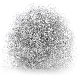 COM-FOUR® 40g capelli d'angelo premium - fili metallici sottili per corona dell'Avvento, composizioni, albero di Natale - decorazione da tavola natalizia - fili metallici (metallo - color argento)