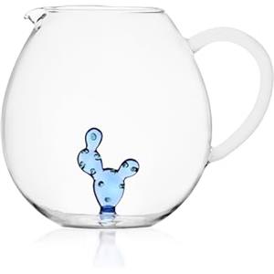 Ichendorf Milano Brocca Cactus Blu | Collezione Desert Plants | 290 cl | Vetro Borosilicato | Fatto a Mano
