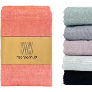 MOMOMUS Copriletto Leggero Multiuso - Sottile, Pratico, Confortevole - Ideale come Copri Letto, Telo Copridivano e Telo Copritutto per Arredo, Divano e Poltrona - Salmone, 170 x 260 cm