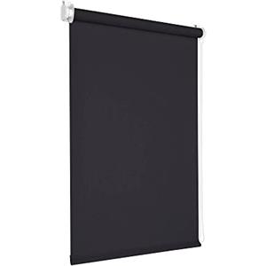 Victoria M. Tenebra Tenda a Rullo Oscurante, Montaggio con e senza Fori, Avvolgibile, Nero, 140 cm x 160 cm (Larghezza x Altezza)