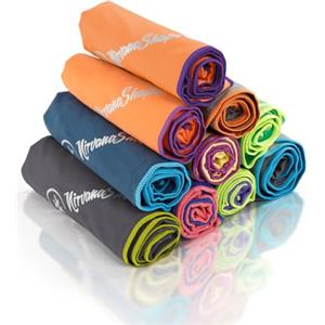 NirvanaShape Asciugamano Microfibra | 14 colori | 8 taglie | Asciugatura Rapida, Leggero, Assorbente | Asciugamano da Viaggio/Asciugamano da Bagno | Ideale per Viaggi, Spiaggia, Yoga, Sauna